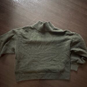GAP Dark Olive Cowl Neck Sweater